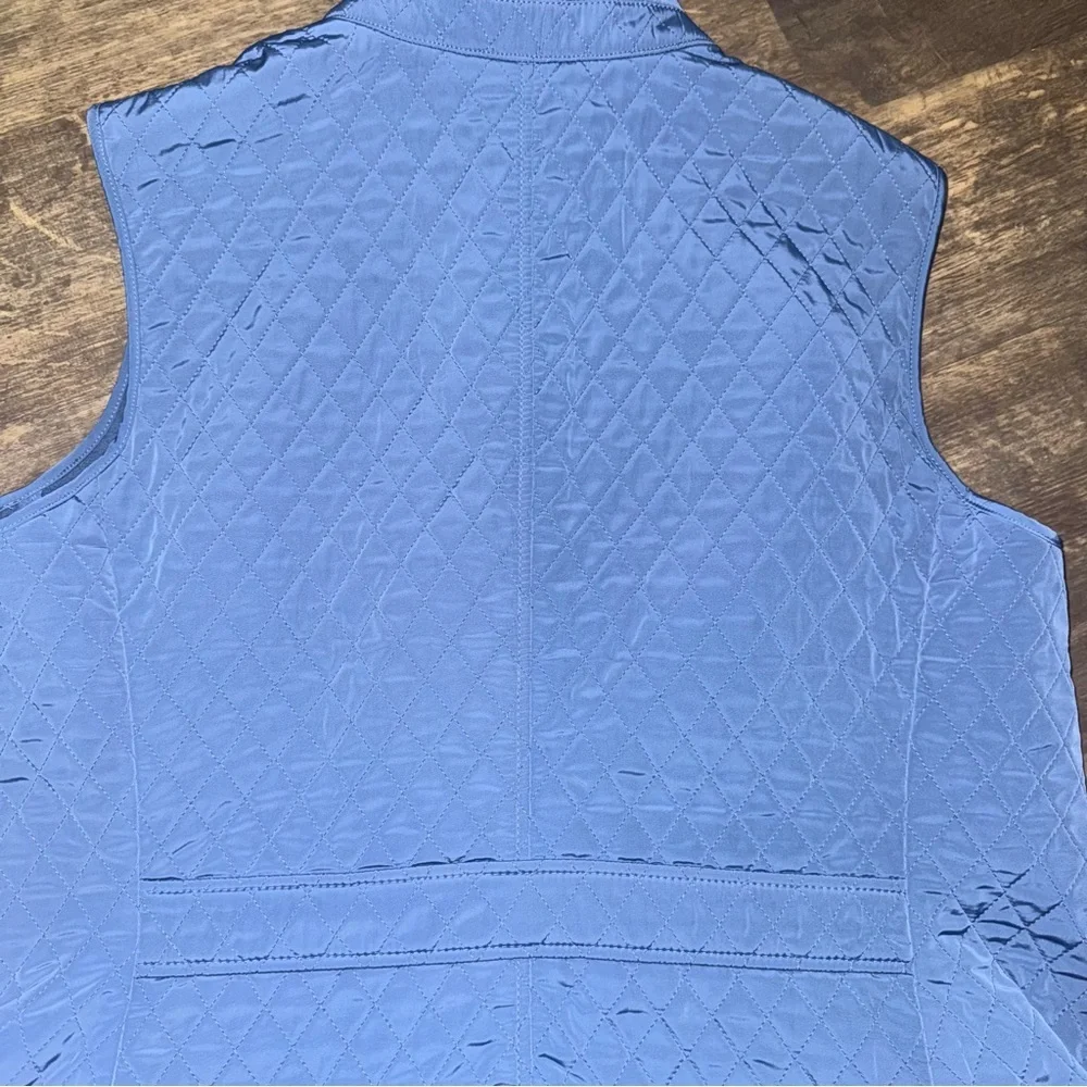 Talbots Women’sLight Blue Quilted Vest